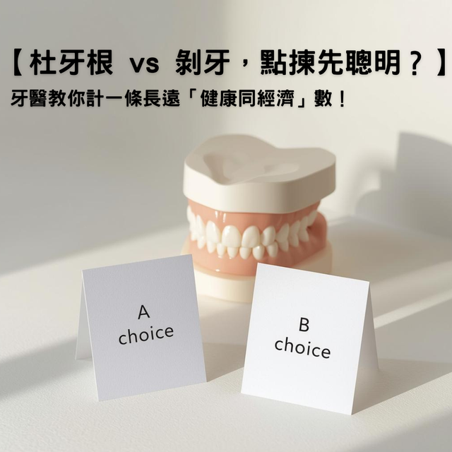 【杜牙根 vs 剝牙，點揀先聰明？牙醫教你計一條長遠「健康同經濟」數！】