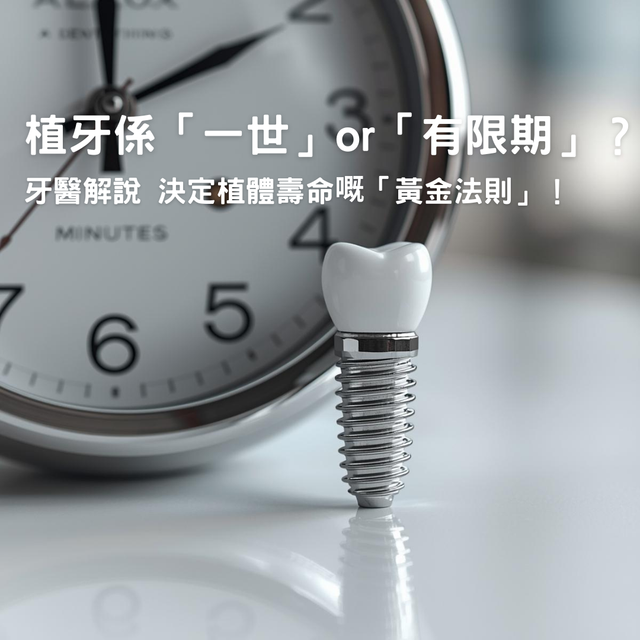 【植牙係「一世」定係「限期」？牙醫揭秘：決定植體壽命嘅「黃金法則」！】