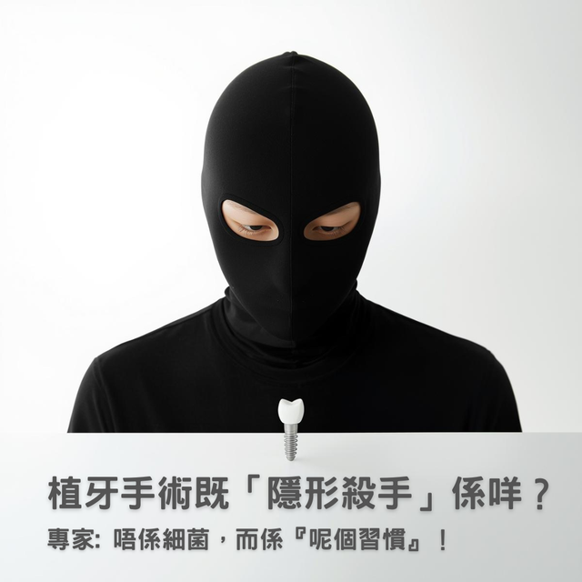 【植牙手術嘅「隱形殺手」係咩？唔係細菌，而係『呢個習慣』！】